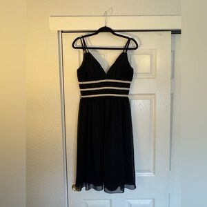 White House Black Market Women’s Black Strapless Dress Goddess Dress Size 6
